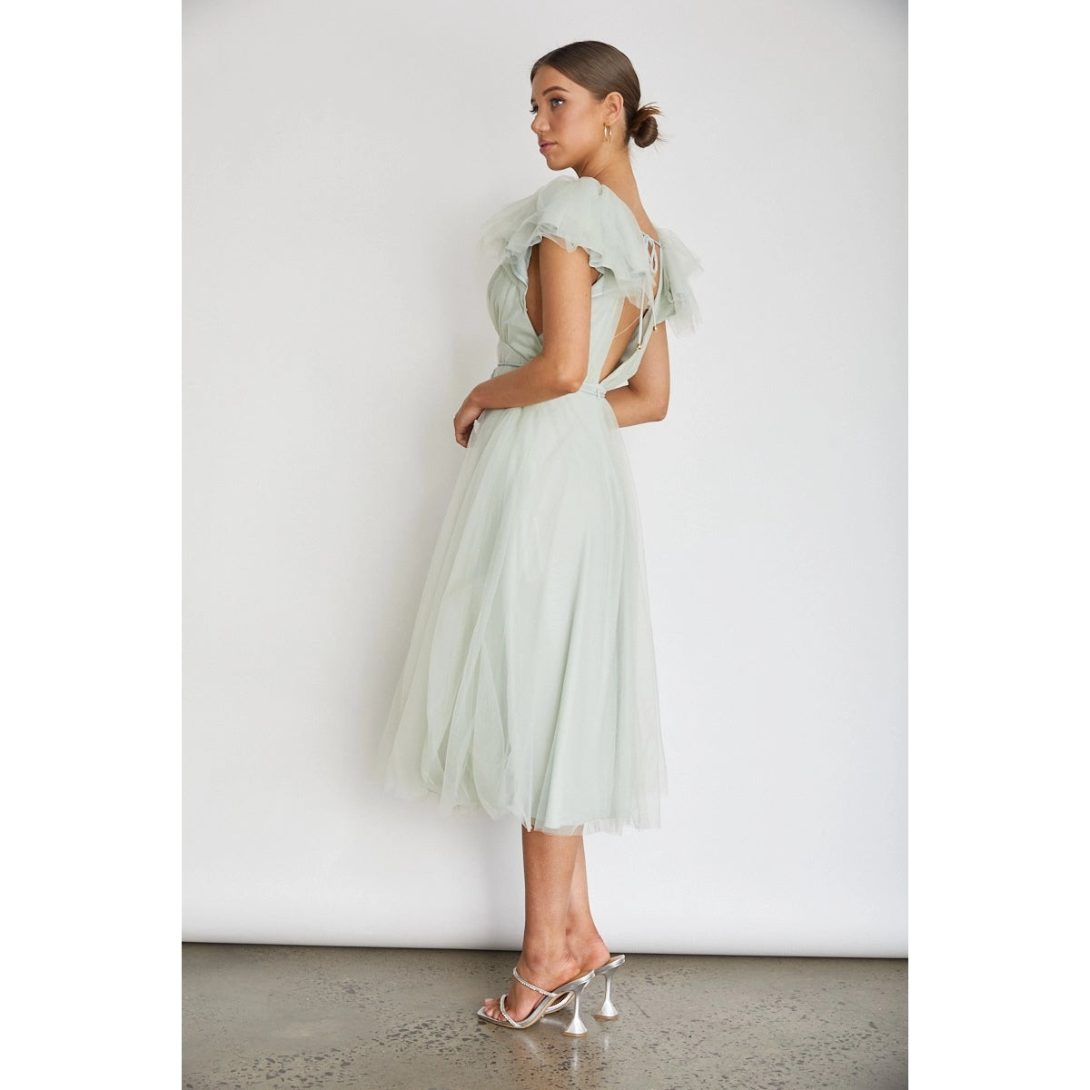 Cecilia Sage Tulle Dress