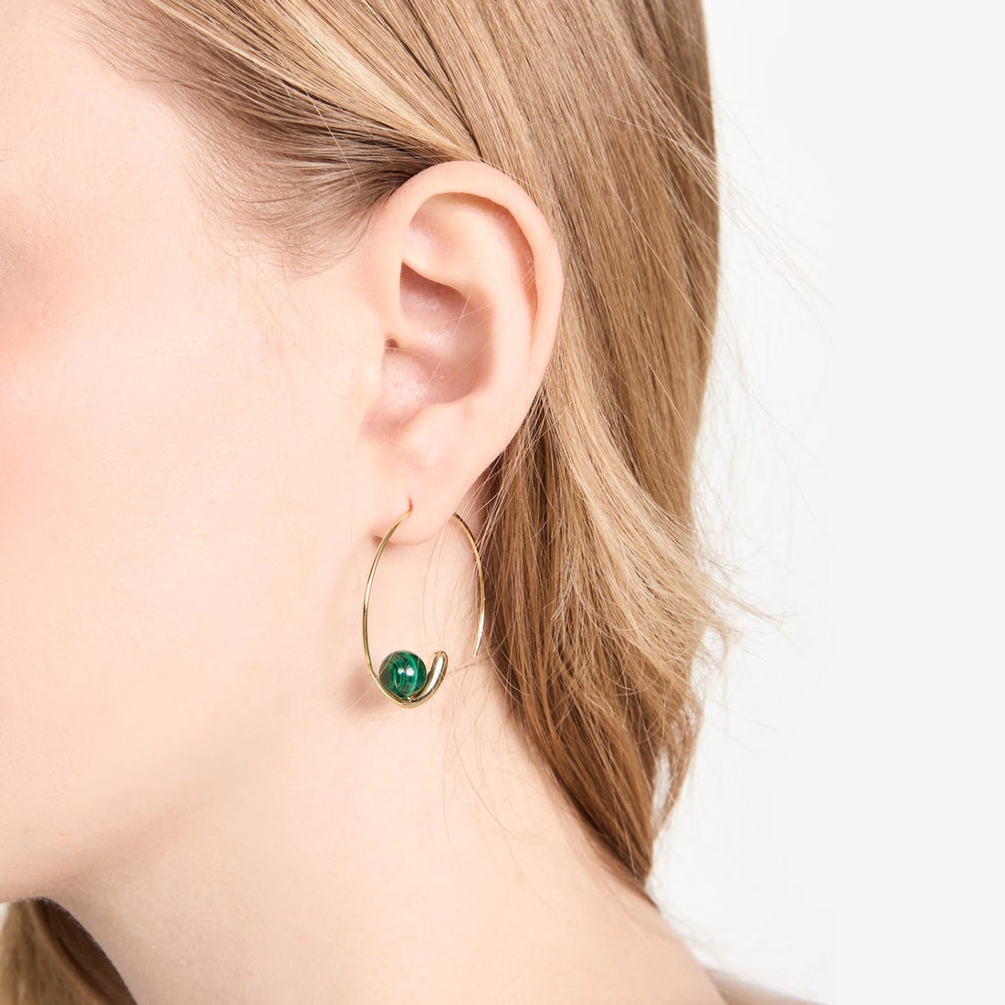 Jemima Malachite Earrings