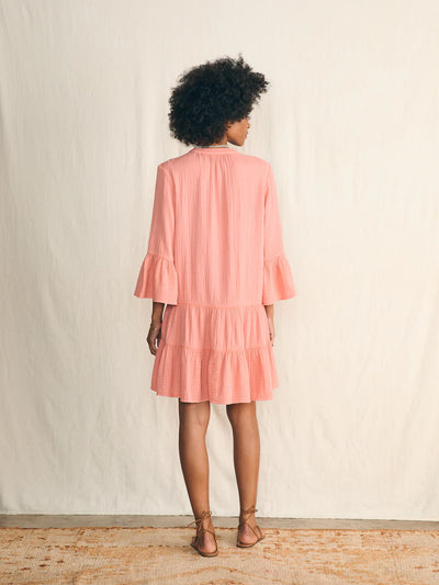 Dream Cotton Gauze Kasey Dress Coral